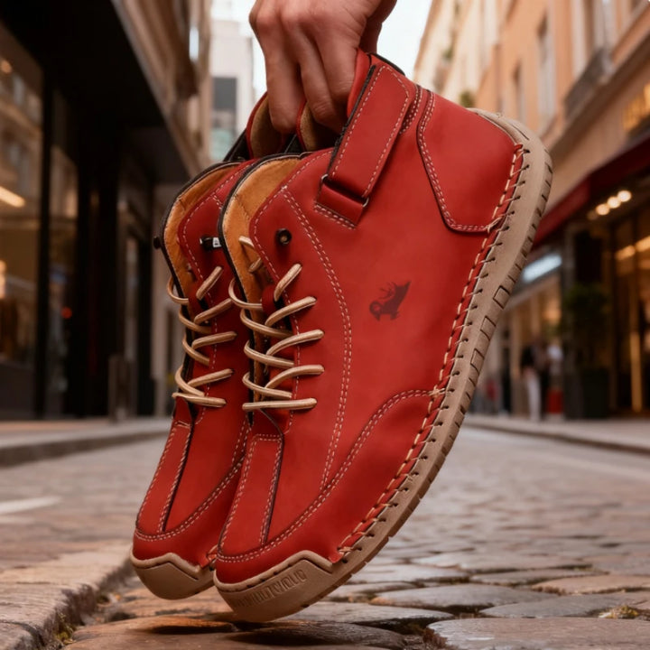 Barefoot Handmade Leather Boots for Men Spring Autumn Comfortable Soft Walking Loafers Fashion Retro Anti Slip Zero Drop Shoes