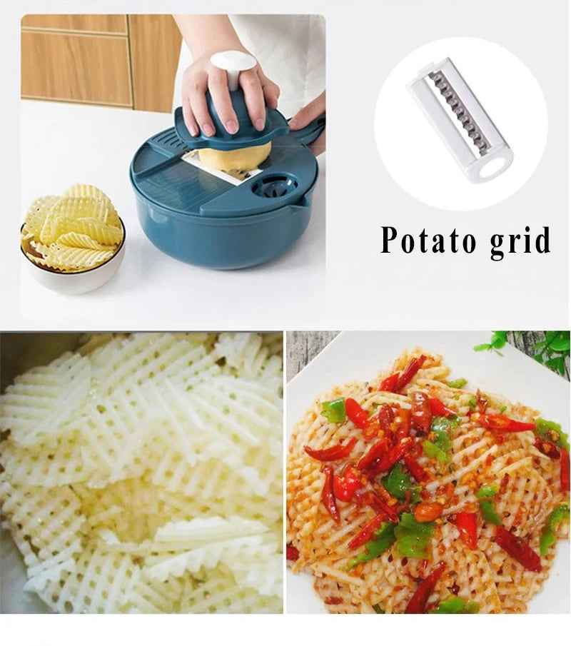ChefEase™ 7-in-1 Veggie Slicer Tool