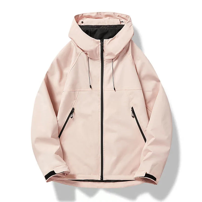 Men’s Hooded Outdoor Jacket – Waterproof Breathable Unisex Sports & Hiking Coat