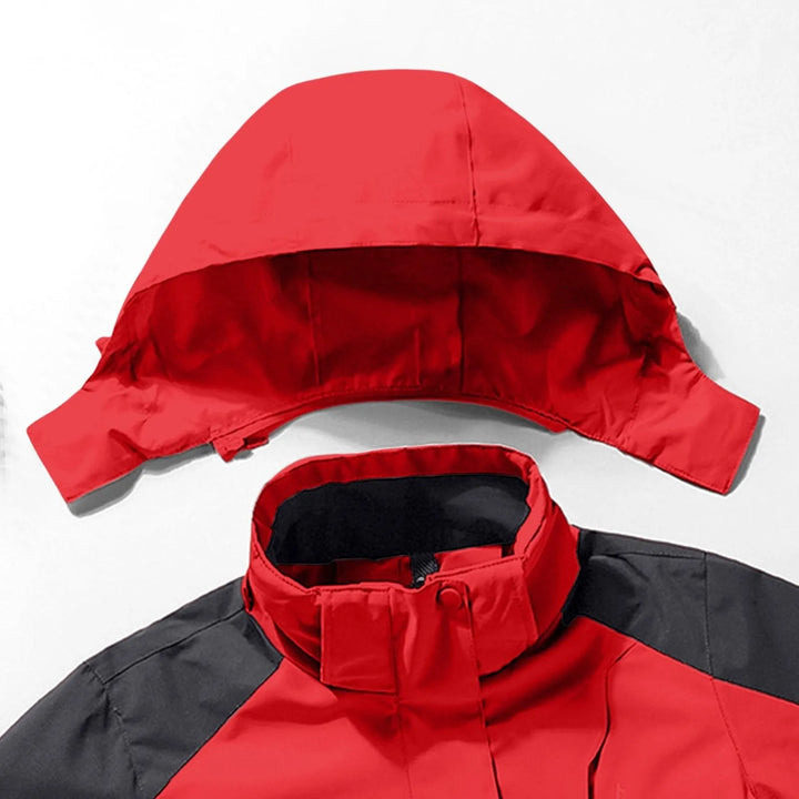 Unisex Hooded Ski Jacket – Waterproof Windproof Winter Snowboard Coat