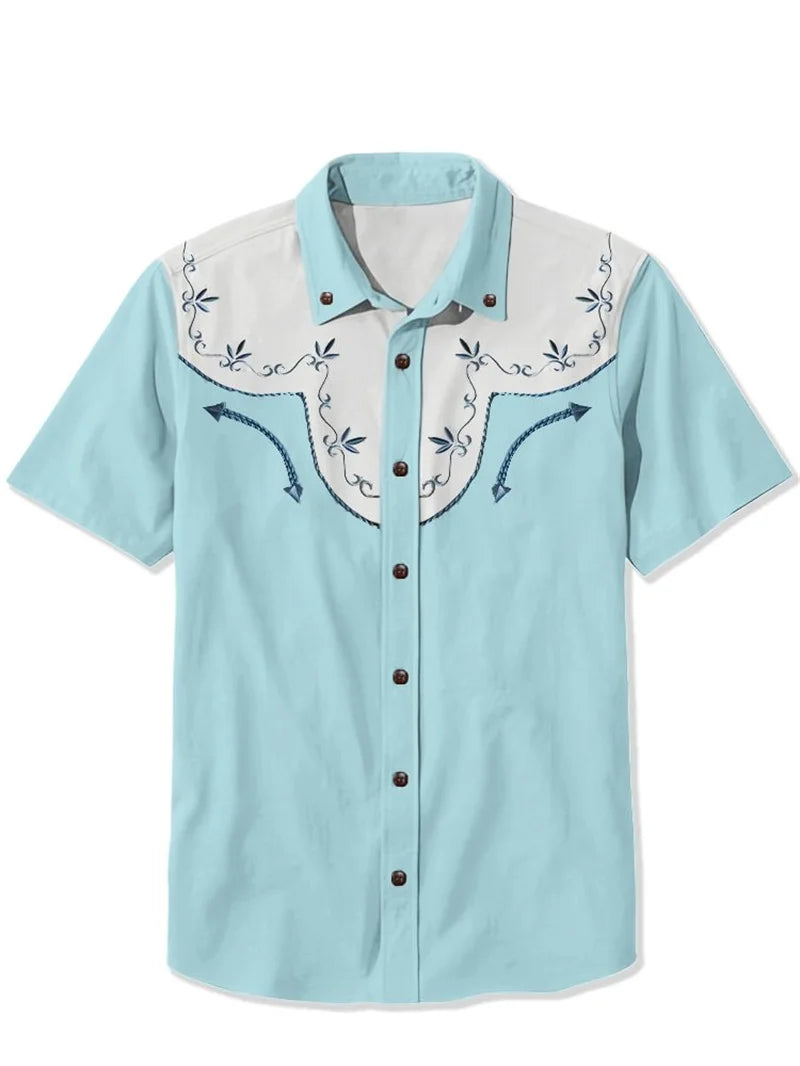 Shirts For Man Hawaiian Men's Retro Short Sleeved Shirt Breathable Tops Casual Wear Summer Fashion Y2k Shirt Tiki Man Clothing