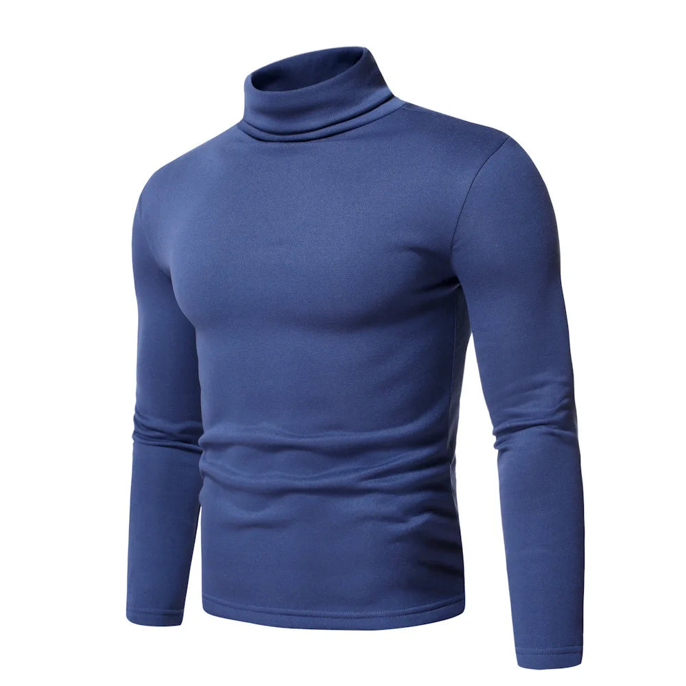 Men Turtleneck Sweater Design Long Sleeve Shirt top