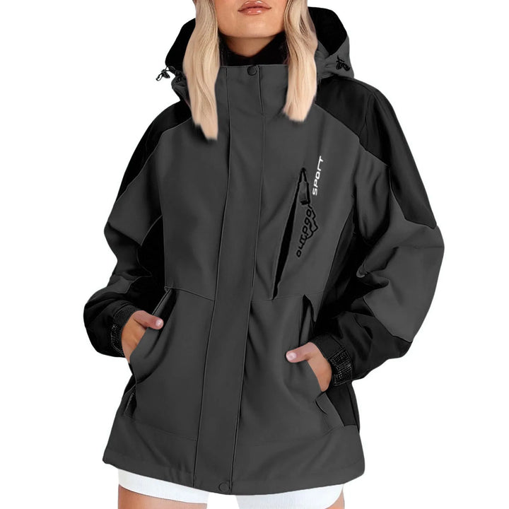Unisex Hooded Ski Jacket – Waterproof Windproof Winter Snowboard Coat
