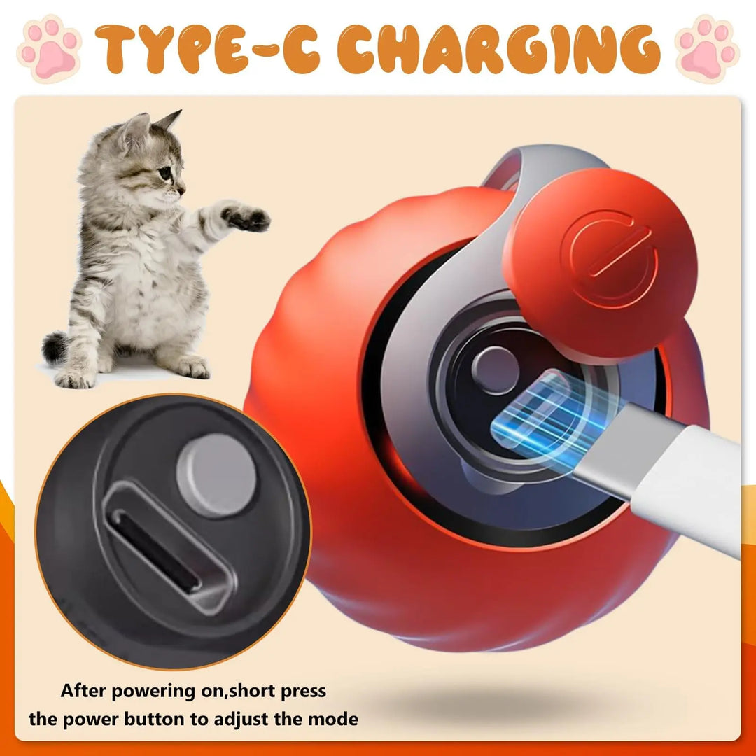 SpeedyTail™ 2-Speed Cat Toy Ball