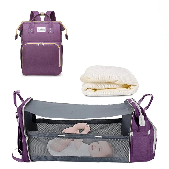 BabyFlex™ Foldable Diaper Bag & Changing Backpack