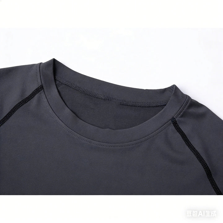 High Elasticity Compression Shirts for Men Gym Workout Quick Dry T-shirt Tops Breathable Training Running Sportswear Rash Guard