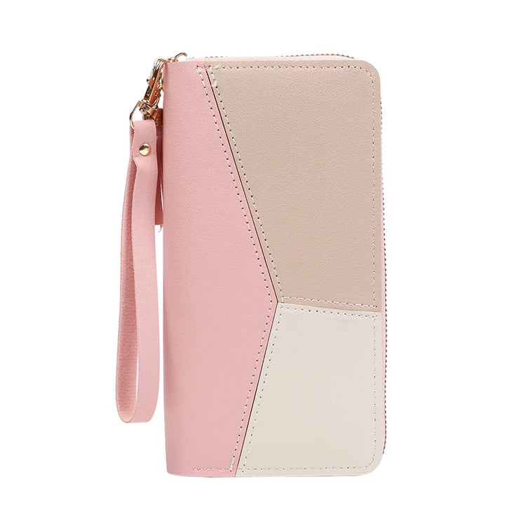 Women’s PU Leather Zipper Wallet – Long Purse