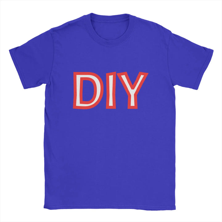 Men Women T-Shirts DIY Novelty Pure Cotton Tee Shirt Short Sleeve  T Shirts Round Collar Tops Plus Size Gift