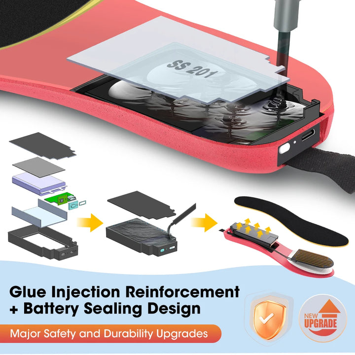 نعال داخلية مدفأة قابلة للقص من BlazeStep™