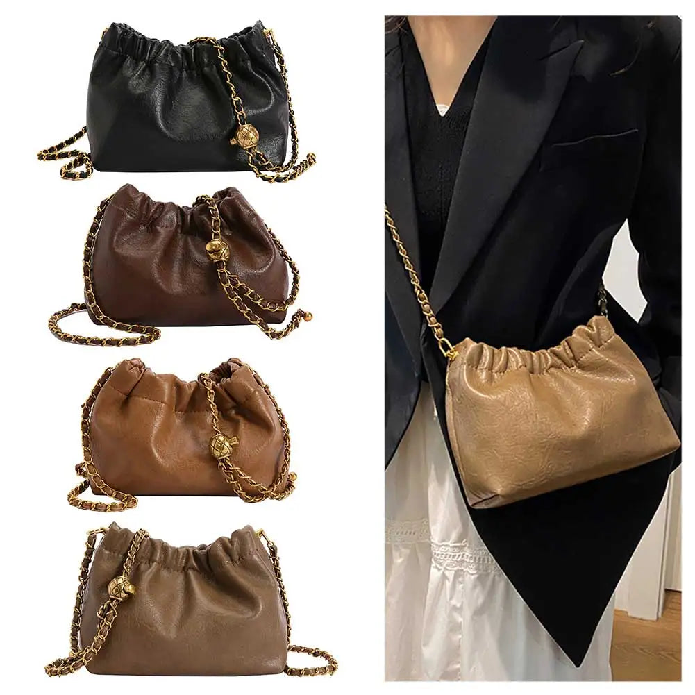Women’s PU Leather Crossbody Tote Hobo Bag