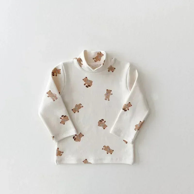 تيشيرت ميني كوزي™ للأطفال الرضع بأكمام طويلة - قميص شتوي ناعم ومريح