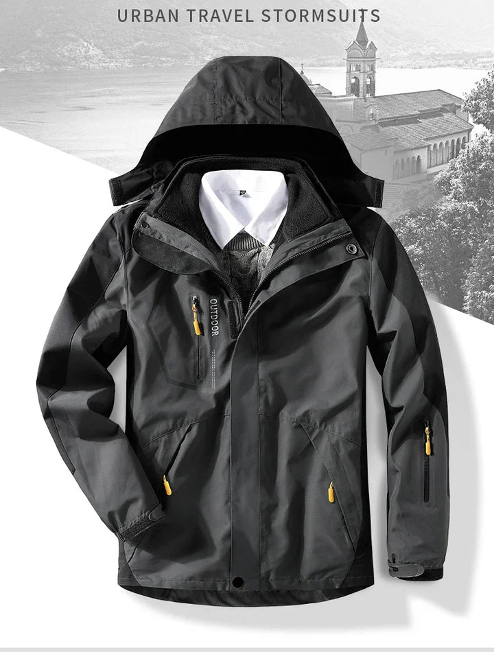 Men’s Winter Ski Jacket – Waterproof Windproof Snowboard & Trekking Coat