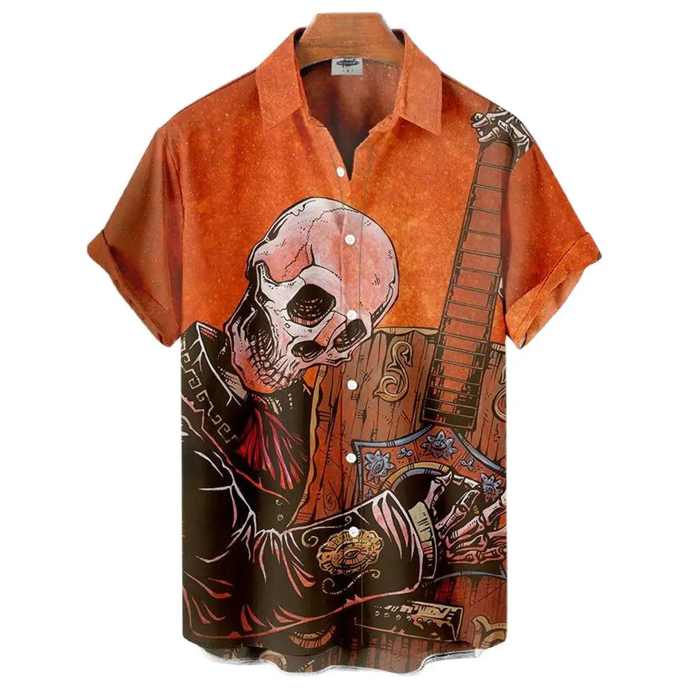 Men Shirts Y2K Clothing Funny For Men Hawaiian Harajuku 3D Printing Oversized Real Imported-china Camisa Floral Masculina Social