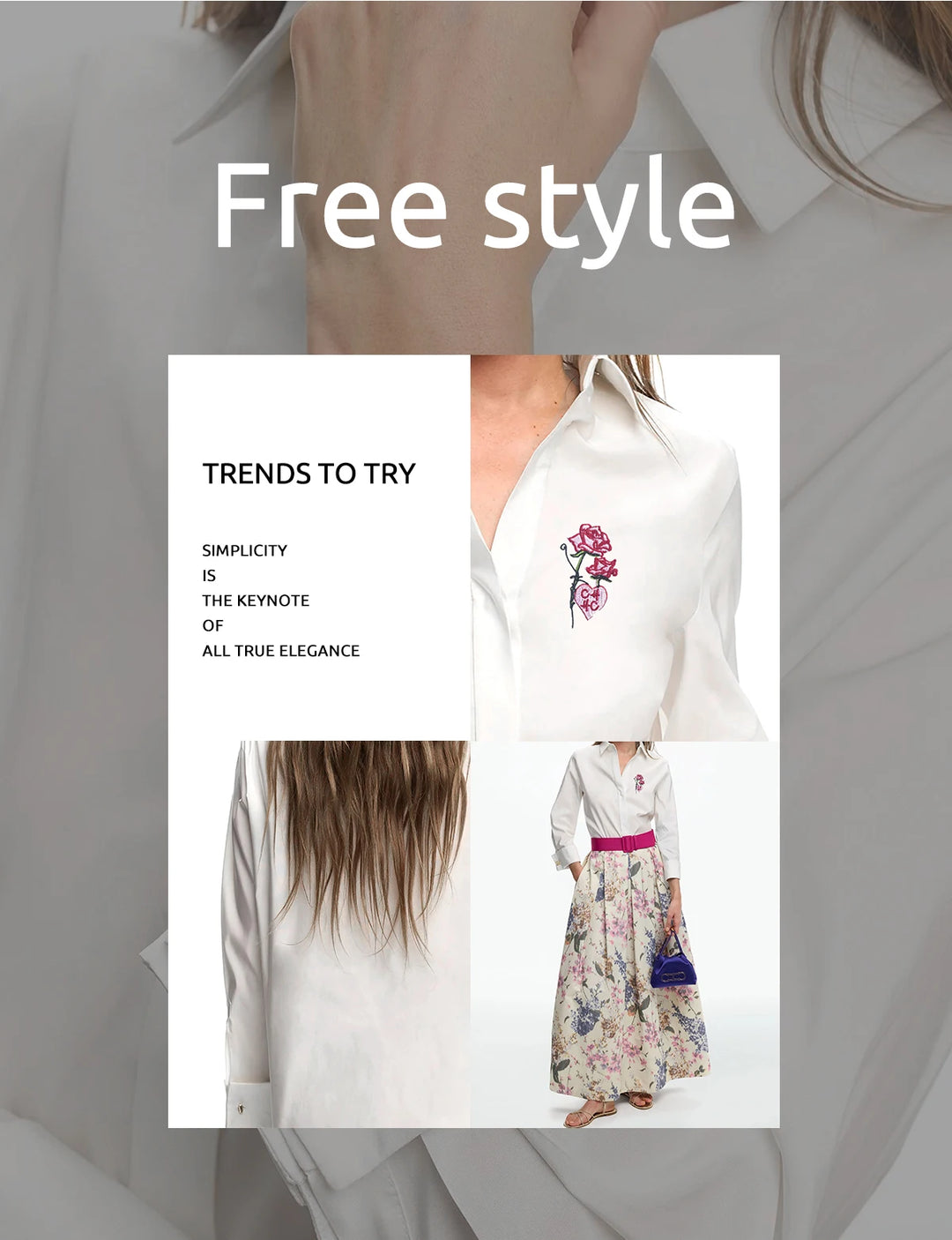 New Women Shirts Casual Long Sleeve Blouse Embroidered Flowers Elegant Lapel Loose Shirt Spring Summer Solid Office Lady Tops