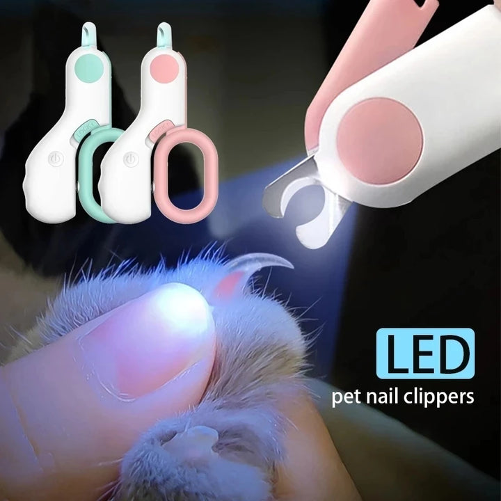 مقص أظافر MiniPaw™ LED للحيوانات الأليفة للقطط والكلاب الصغيرة
