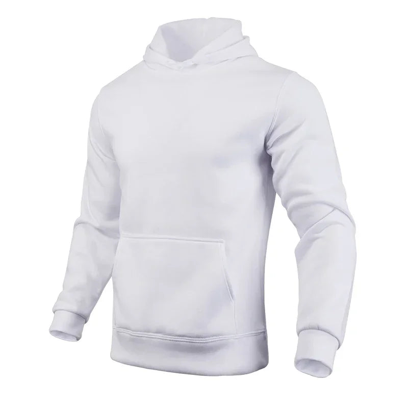 Men’s Hooded Sweatshirt – Sports Casual Fashion, Daily Comfort