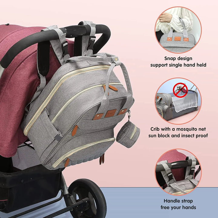 BabyFlex™ Foldable Diaper Bag & Changing Backpack