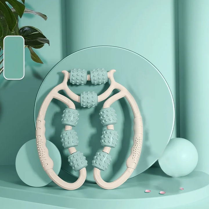 FitRoll™ 9-Wheel Leg Roller – Sports & Fitness Massager