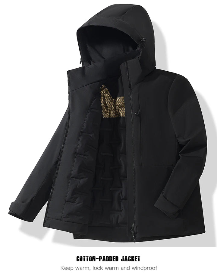 JNLN Unisex Waterproof Fleece Jacket – Windproof Thermal Coat for Hiking, Skiing & Outdoor Activities