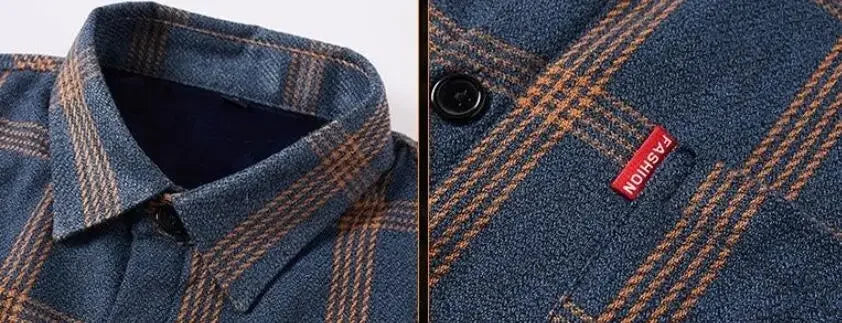 Shirts and Blouses for Men with Pocket Clothing Plaid Man Tops Red Cargo Geometric Sleeves S Collar Korean Style Xxl Hipster I
