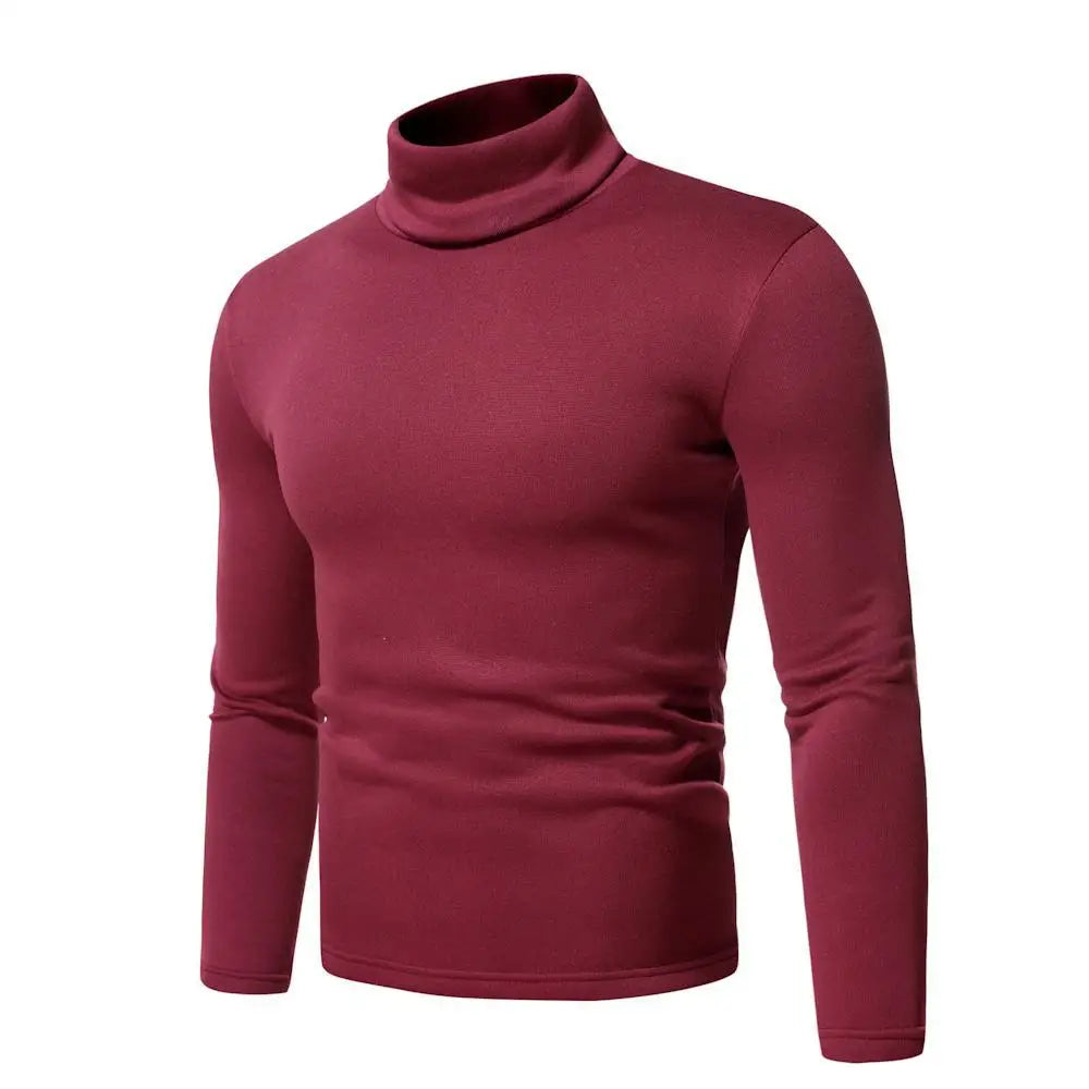 Men Turtleneck Sweater Design Long Sleeve Shirt top