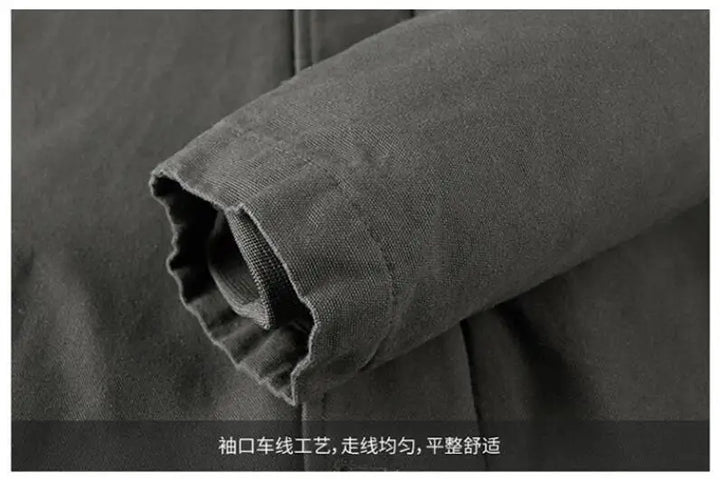 Men’s Hooded Winter Jacket – Warm Casual Fleece Bomber Parka, Up to 4XL