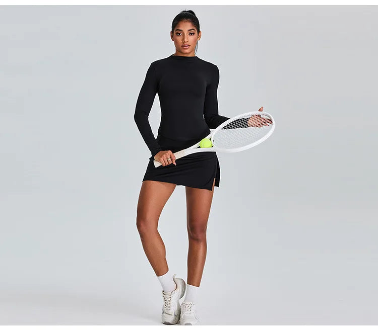 Yoga Shirts For Women Long Sleeve Fitness Long Sleeve Running Gym Clothes Workout Dry Fit Breathable High Elastic Sports Top