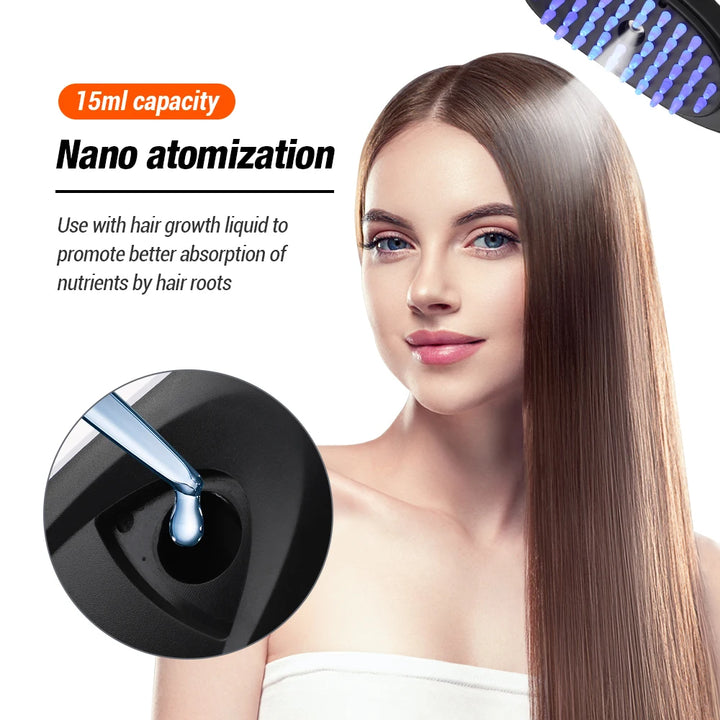 VibraGlow™ LED Hair Growth Comb