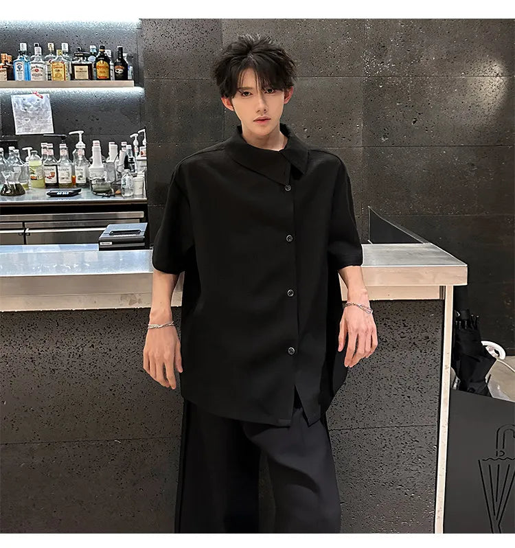 New short sleeve Shirts Men fashion Casual Shirts Personalized Design Lightweight Henley Beach Shirts Hawaiian Shirts Men