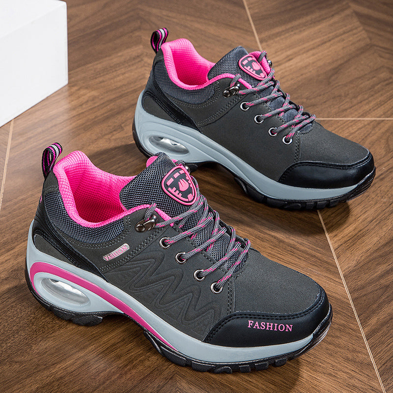 Women’s Waterproof Platform Sneakers – Outdoor Hiking & Running Shoes