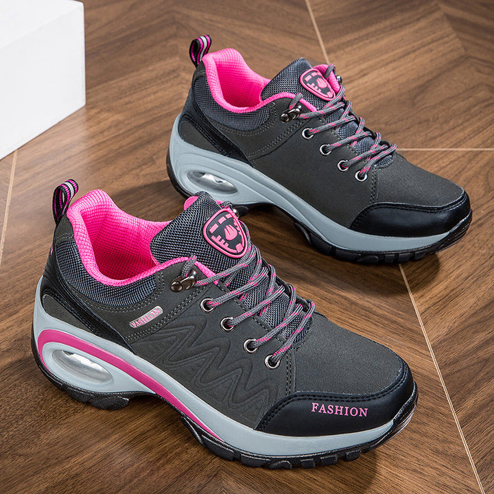 Women’s Waterproof Platform Sneakers – Outdoor Hiking & Running Shoes
