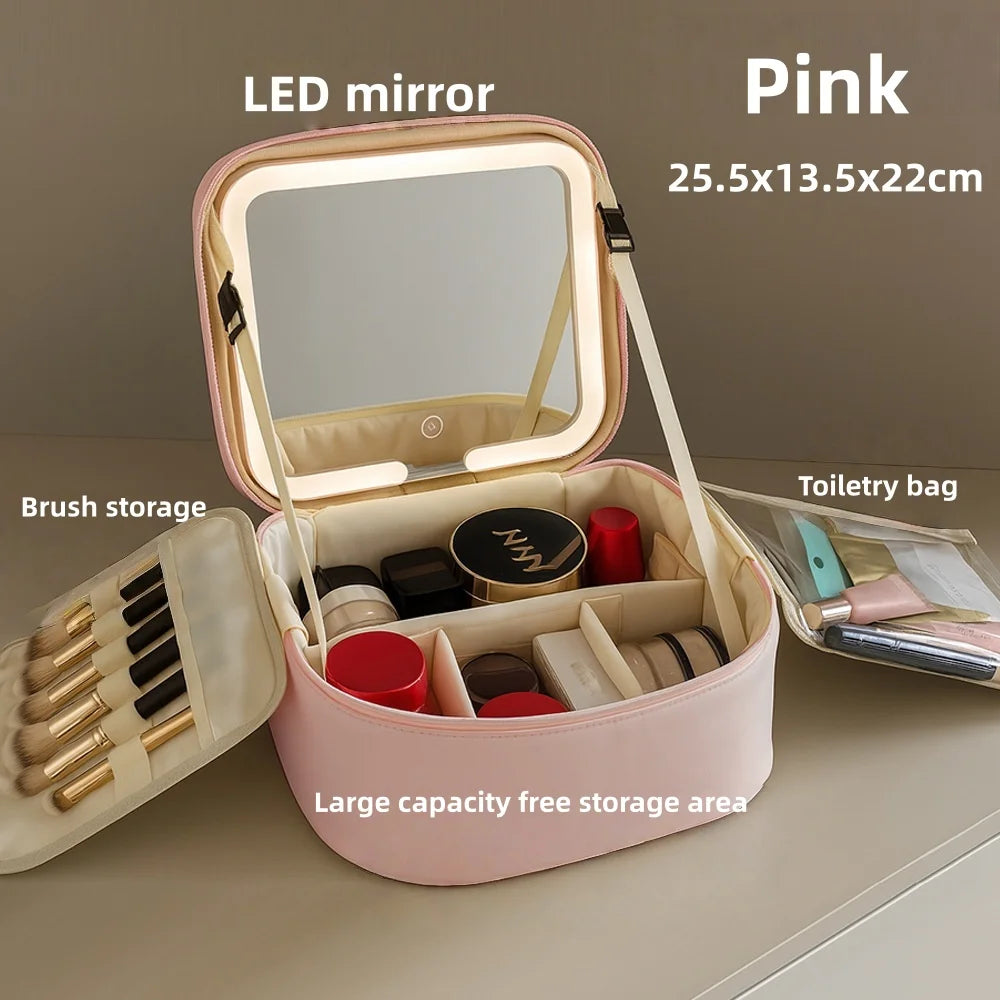 حقيبة مستحضرات التجميل المضيئة من شاين ميت™