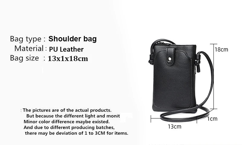 حقيبة كتف وحقيبة كروس نسائية من الجلد الصناعي - سعة كبيرة