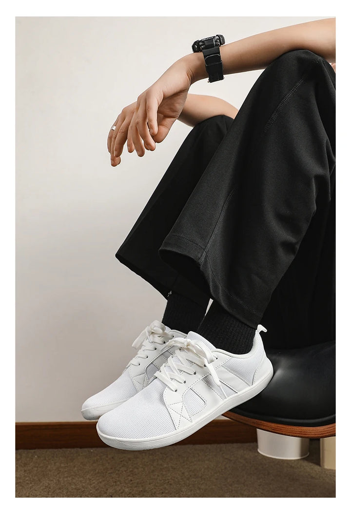 New Minimalist Shoes for Men Wide Toe Barefoot Zero Drop Shoes Casual Breathable Mesh Lightweight Walking Sneakers Man