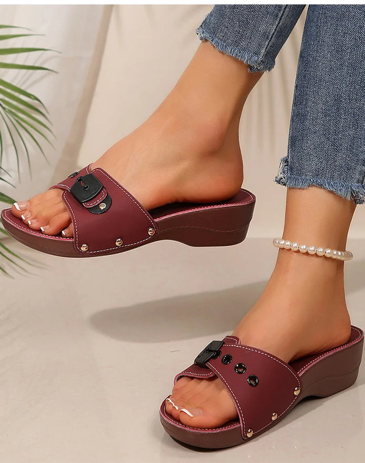 2025 Women’s Summer Sandals – Casual Heels & Slippers, Indoor/Outdoor