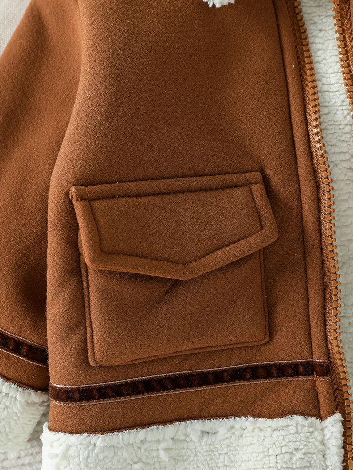 Warmer Baby-Jungen-Reißverschlussmantel im koreanischen Stil (1-3 Jahre)