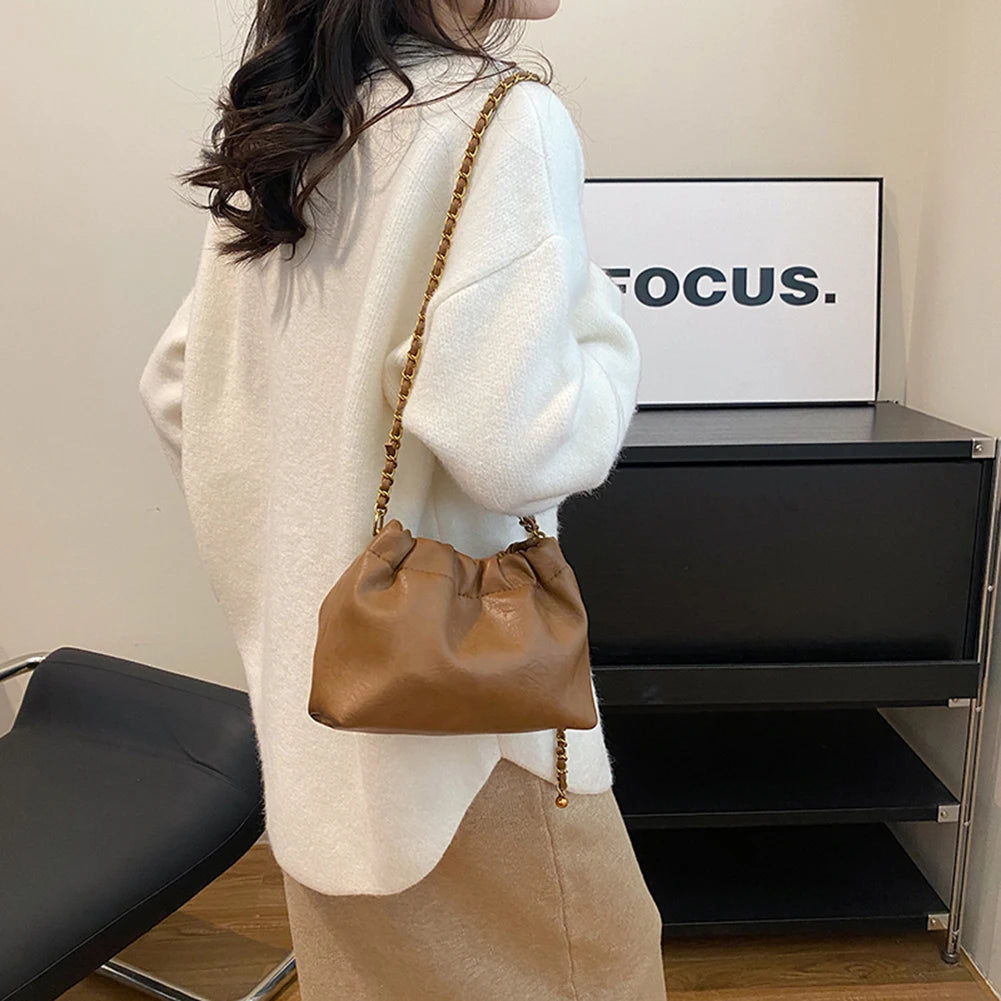 Women’s PU Leather Crossbody Tote Hobo Bag