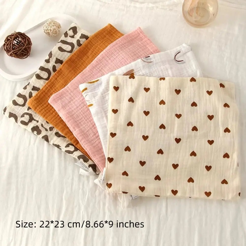 SoftGauze™ Baby Washcloth Set – 6-Layer Cotton, 3/5pcs