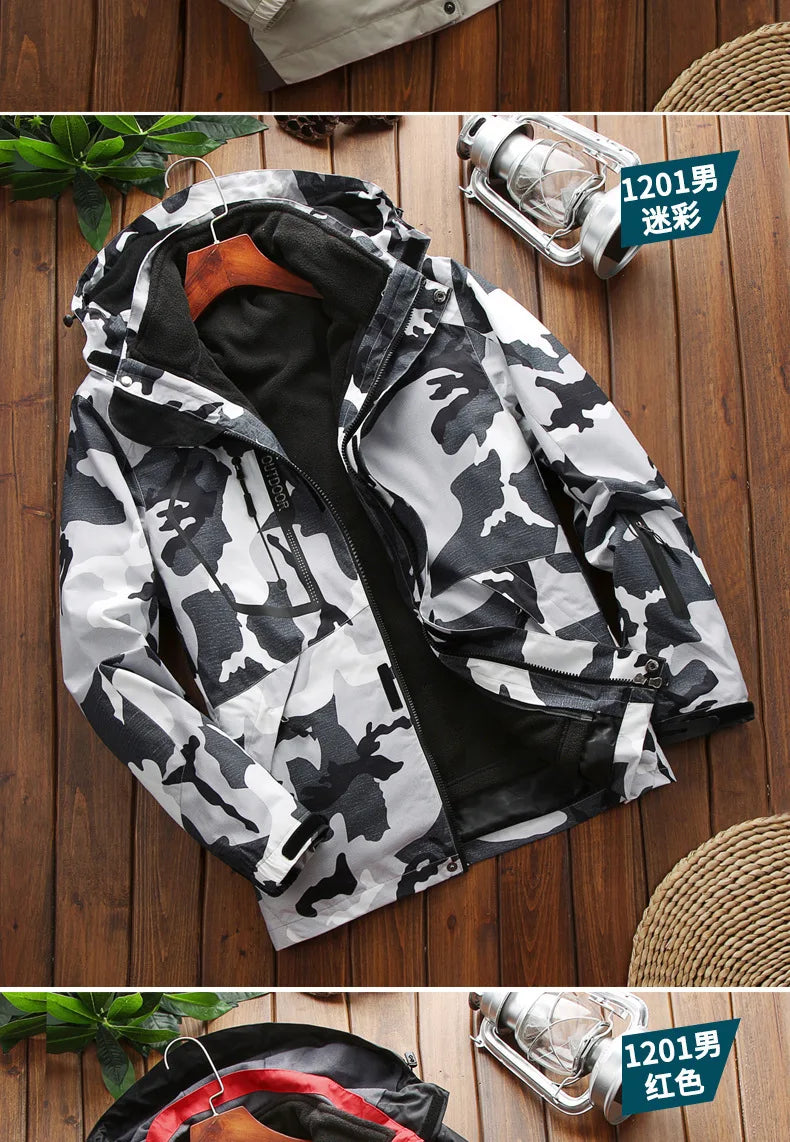 Men’s Winter Ski Jacket – Waterproof Windproof Snowboard & Trekking Coat