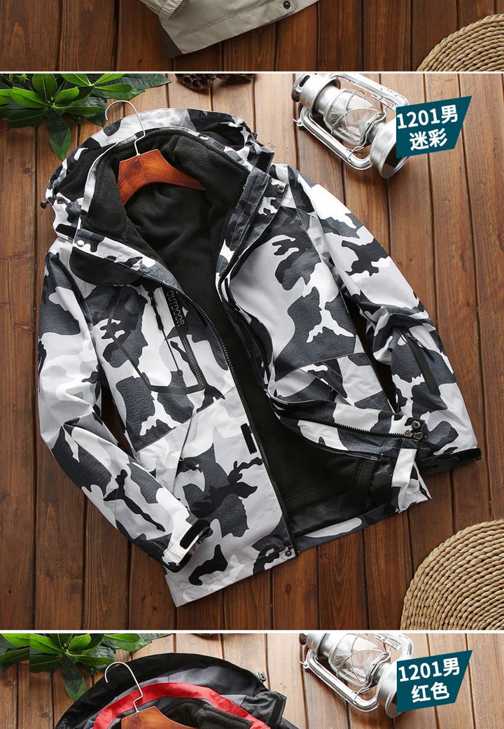 Men’s Winter Ski Jacket – Waterproof Windproof Snowboard & Trekking Coat