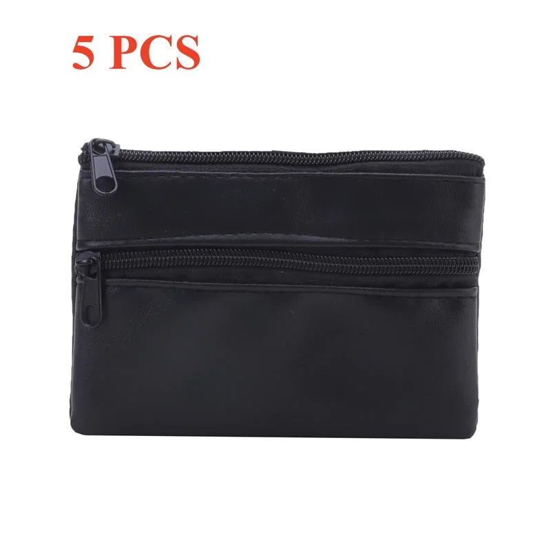 Leather Coin Purse & Mini Wallet for Men, Women & Kids
