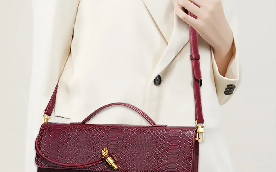 Women’s Leather Clutch & Evening Handbag – Crossbody & Shoulder Bag