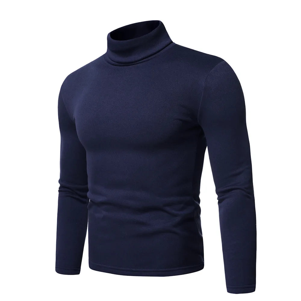 Men Turtleneck Sweater Design Long Sleeve Shirt top