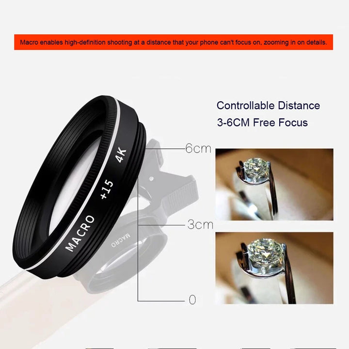 MacroPro™ 37mm HD-Objektiv für Schmuck- und Detailaufnahmen