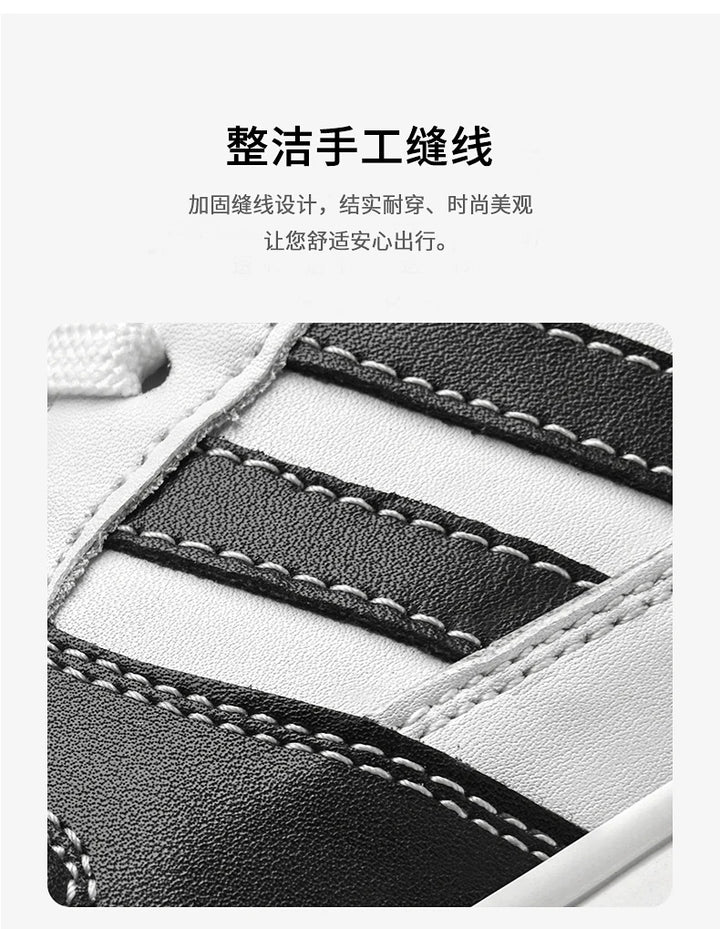 Shoes for Men Four Season Vulcanized Footwear Non-slip Casual Sneakers Fashion New Leather Round Toe Walking shoes tenis jeans