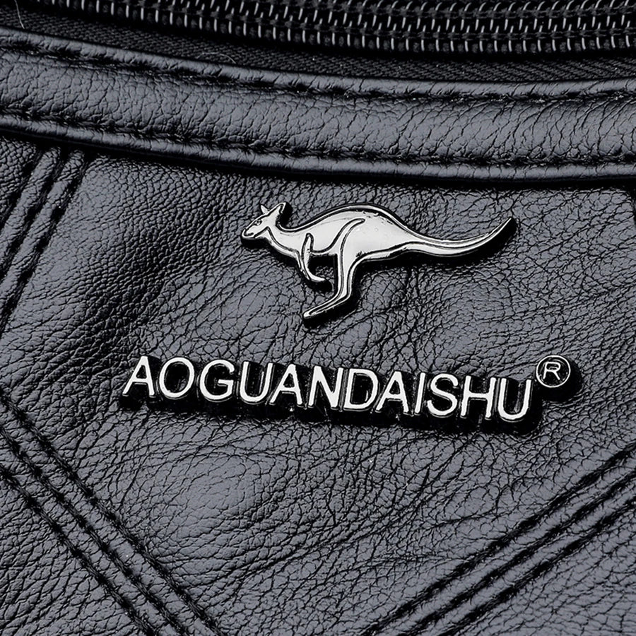 Luxury Women’s Leather Handbag – Multi-Pocket Crossbody & Shoulder Bag 2026