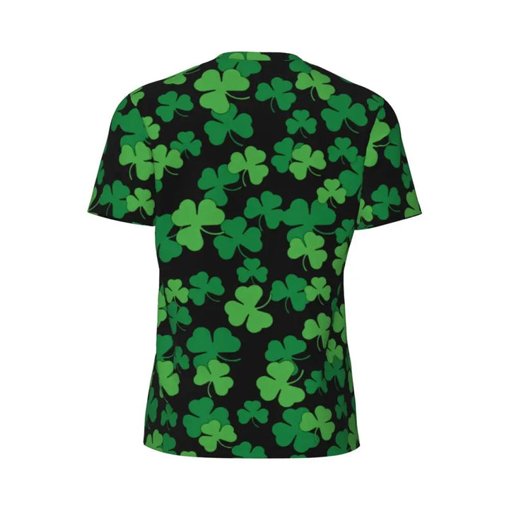 Sportswear T Shirt For Man Irish St Patricks Day T Shirts Hippie Green Plaid Summer Tees O Neck Streetwear Design Clothing Gift