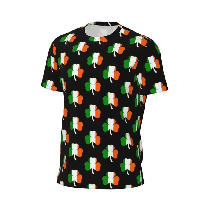Sportswear T Shirt For Man Irish St Patricks Day T Shirts Hippie Green Plaid Summer Tees O Neck Streetwear Design Clothing Gift