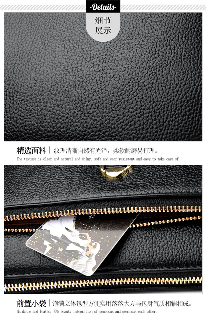 Women’s Luxury Leather Shoulder & Crossbody Bag – Designer 2024