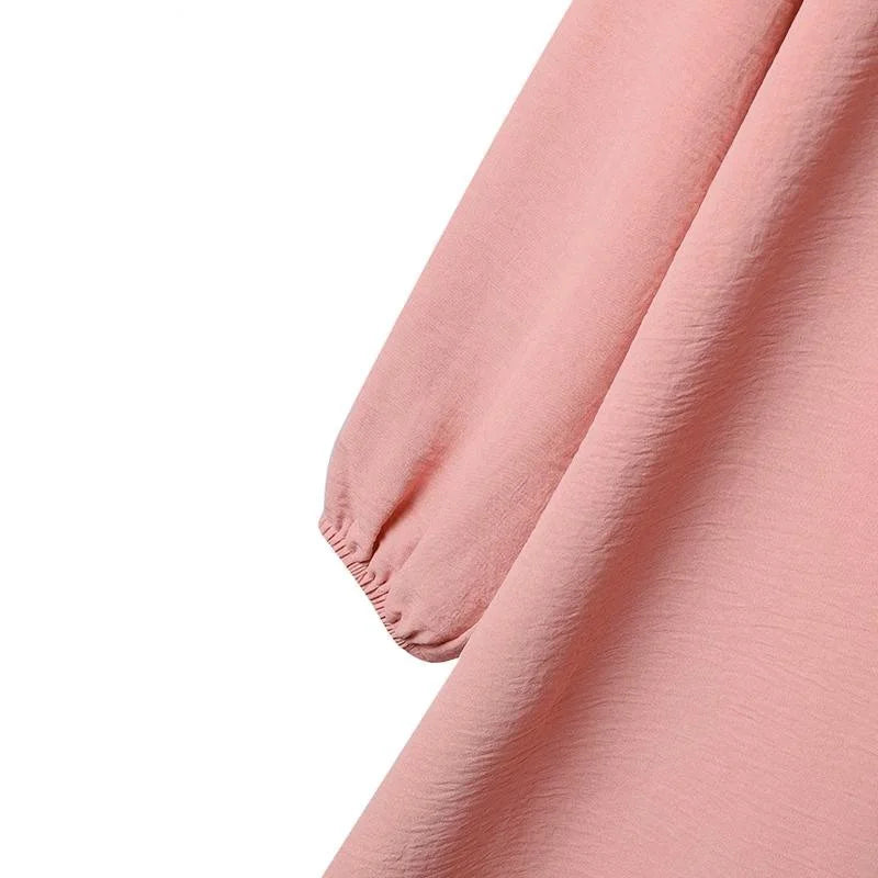 Casual Muslim Dress for Women Blouse 2 Piece Set Long Sleeve Shirt Wide Leg Pant Suits Saudi Arabic Dubai Dresses Autumn 2023